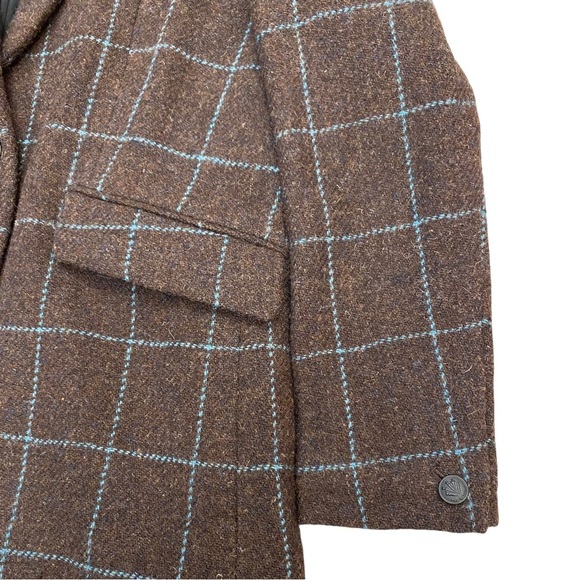 NWOT Rag & Bone Margot Windowpane Plaid Wool Blazer Brown Teal Size 6 - Picture 8 of 12